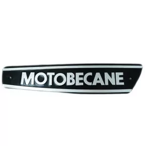 Paire de Monogrammes / Logos "Motobécane" Noir Gris pour les Mobylettes Motobécane AV88 AV89 881 AV85...